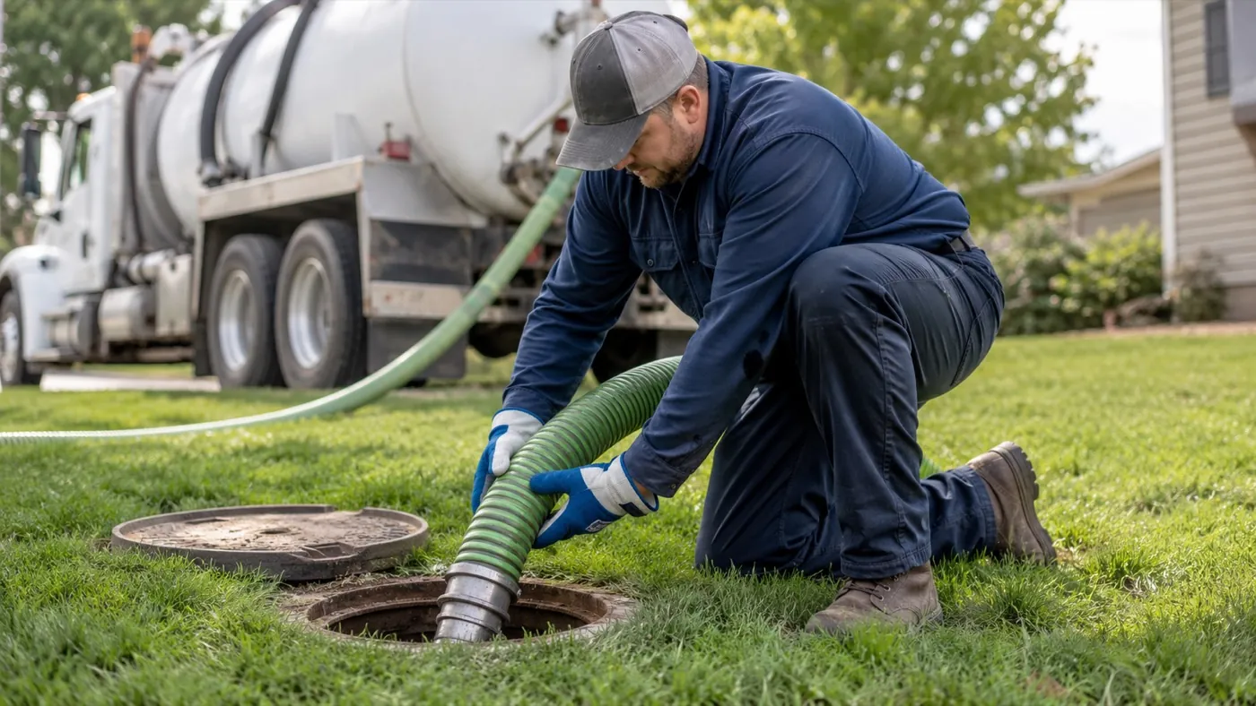 Septic pumping appointment in Des Moines