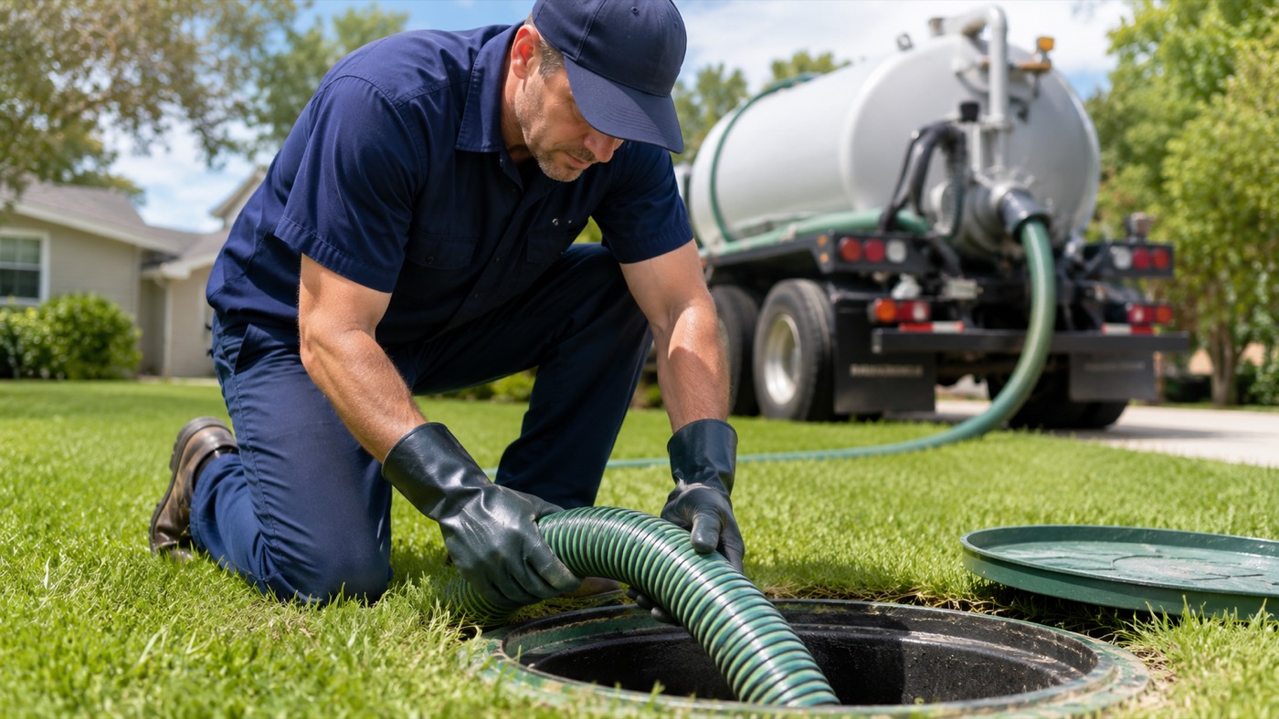Septic tank pumping service in Iowa